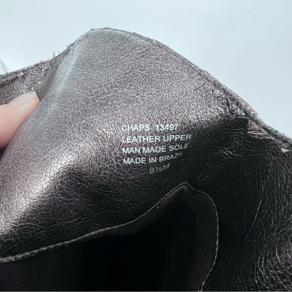 Matisse Brown Leather Chaps Knee High Buckle Boots - Picture 11 of 13